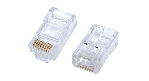 Ficha RJ 45 plástico