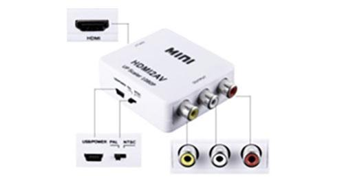 Conversor de HDMI a RCA Audio y Video Av
