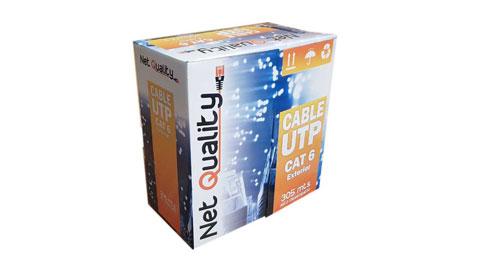 Bobina de Cable UTP Cat 6 para Exterior x 300mts
